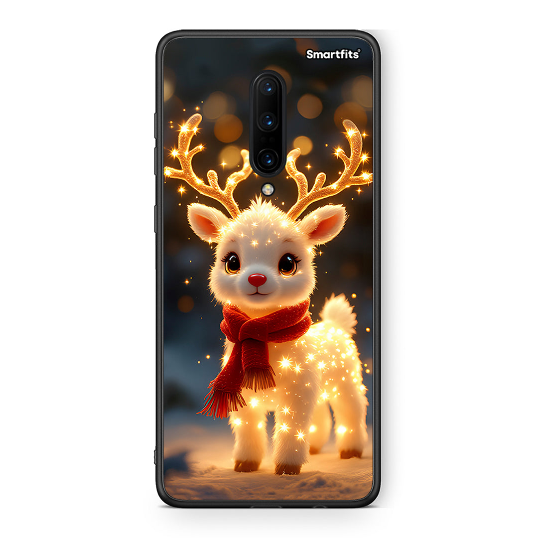 OnePlus 7 Pro Christmas Cutie θήκη από τη Smartfits με σχέδιο στο πίσω μέρος και μαύρο περίβλημα | Smartphone case with colorful back and black bezels by Smartfits