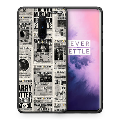 Θήκη OnePlus 7 Pro Harry Paper από τη Smartfits με σχέδιο στο πίσω μέρος και μαύρο περίβλημα | OnePlus 7 Pro Harry Paper case with colorful back and black bezels