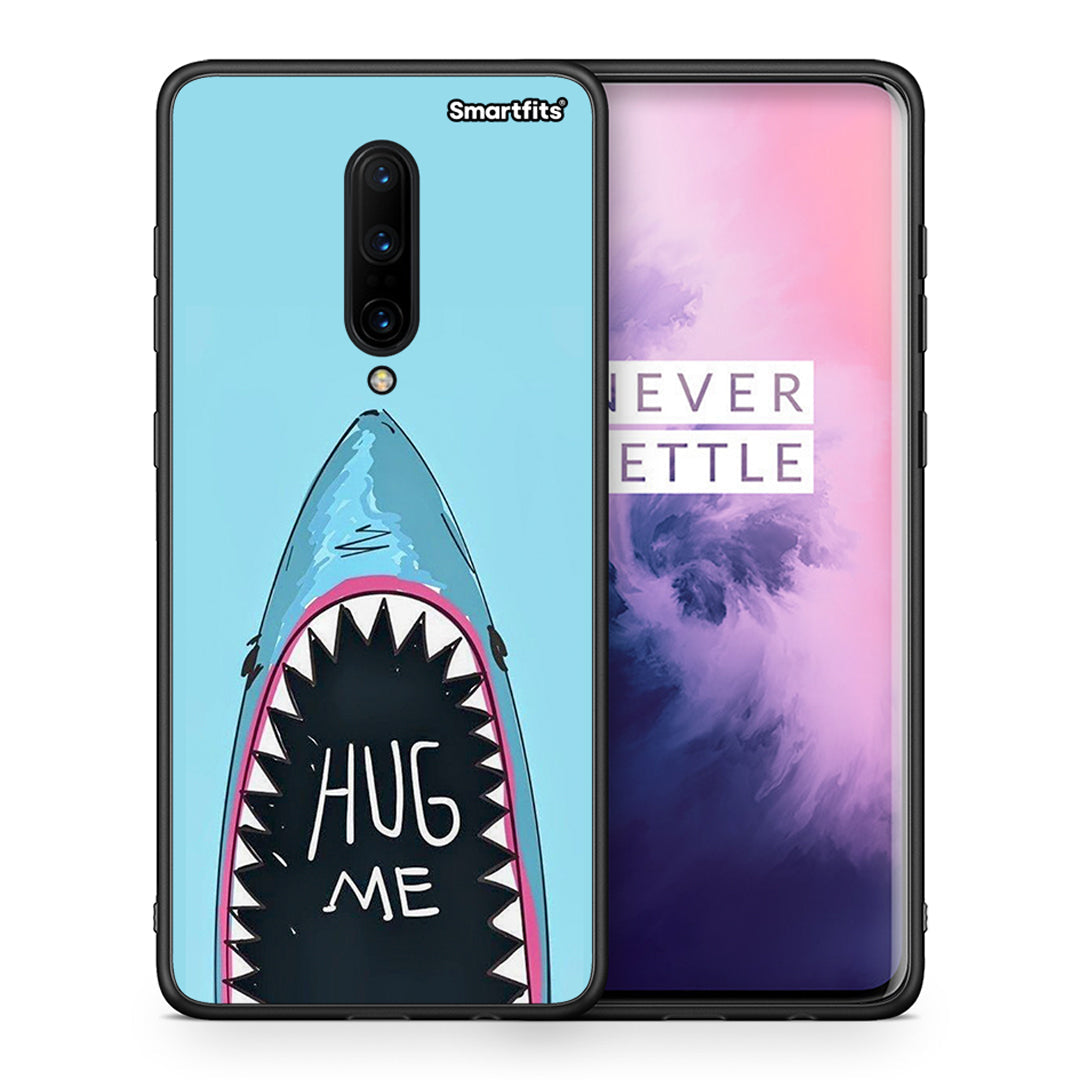 Θήκη OnePlus 7 Pro Hug Me από τη Smartfits με σχέδιο στο πίσω μέρος και μαύρο περίβλημα | OnePlus 7 Pro Hug Me case with colorful back and black bezels