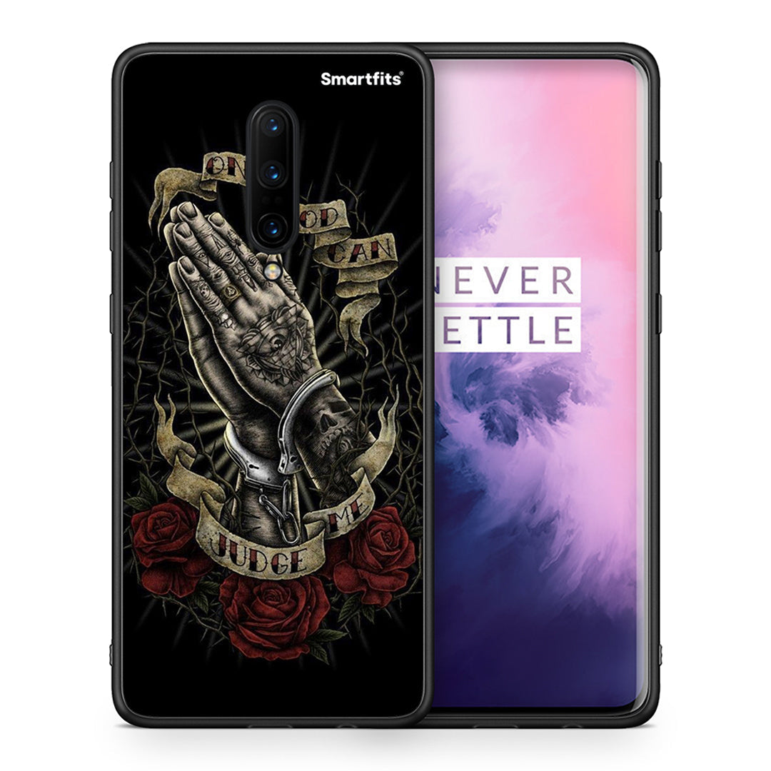 Θήκη OnePlus 7 Pro Judge By God από τη Smartfits με σχέδιο στο πίσω μέρος και μαύρο περίβλημα | OnePlus 7 Pro Judge By God case with colorful back and black bezels