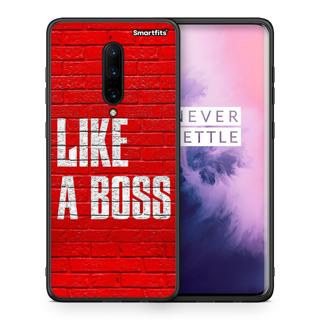 Θήκη OnePlus 7 Pro Like A Boss από τη Smartfits με σχέδιο στο πίσω μέρος και μαύρο περίβλημα | OnePlus 7 Pro Like A Boss case with colorful back and black bezels