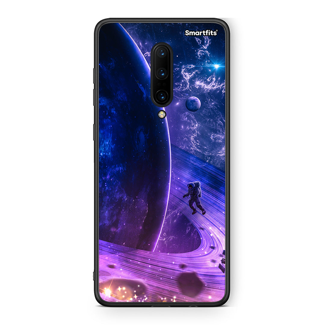 OnePlus 7 Pro Lost Astronaut θήκη από τη Smartfits με σχέδιο στο πίσω μέρος και μαύρο περίβλημα | Smartphone case with colorful back and black bezels by Smartfits