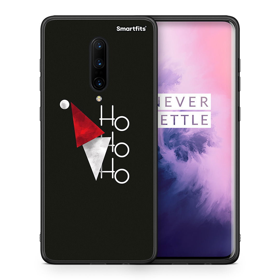 Θήκη OnePlus 7 Pro Minimal Christmas από τη Smartfits με σχέδιο στο πίσω μέρος και μαύρο περίβλημα | OnePlus 7 Pro Minimal Christmas case with colorful back and black bezels