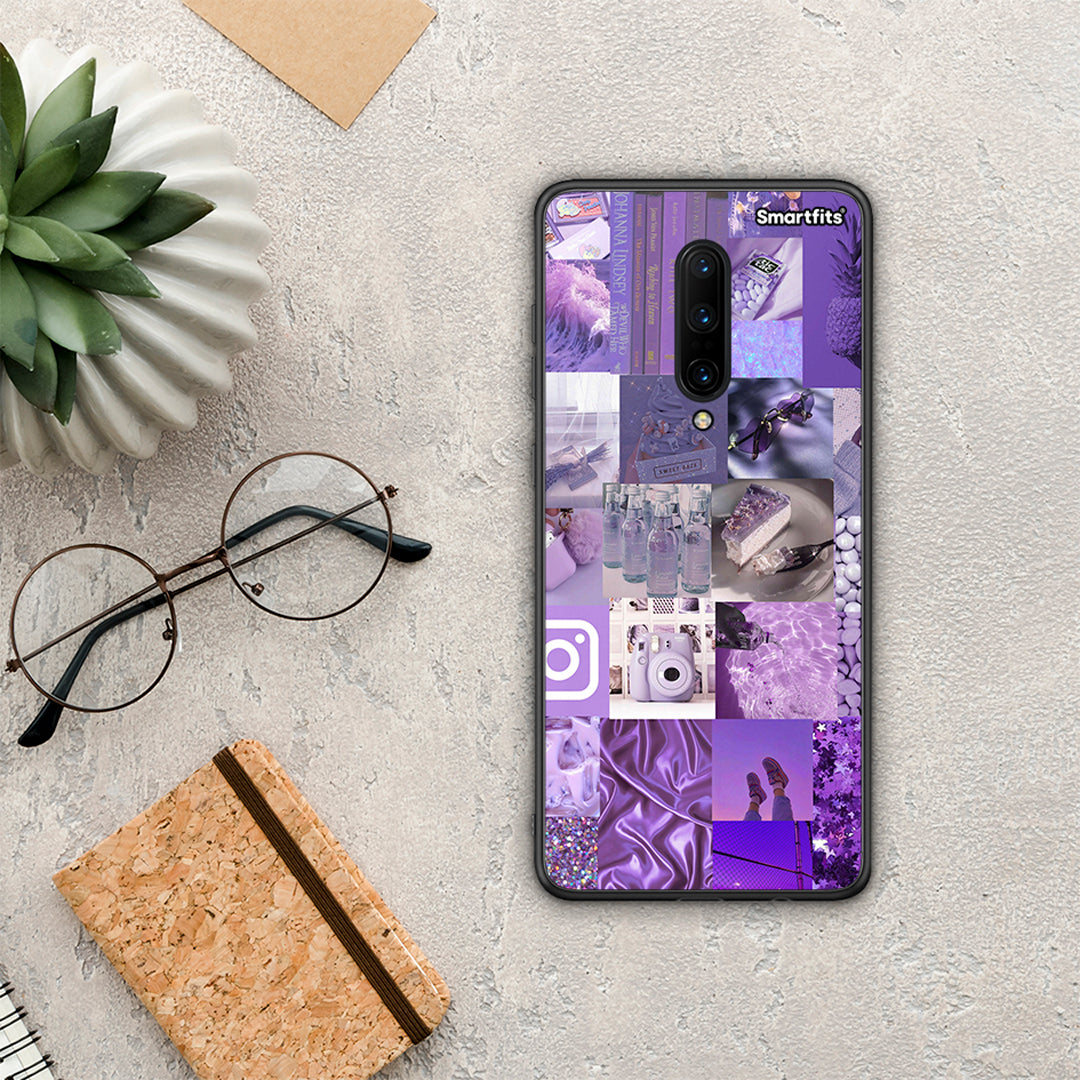 Purple Aesthetic Collage - OnePlus 7 Pro θήκη