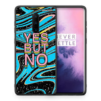 Thumbnail for Θήκη OnePlus 7 Pro Yes But No από τη Smartfits με σχέδιο στο πίσω μέρος και μαύρο περίβλημα | OnePlus 7 Pro Yes But No case with colorful back and black bezels