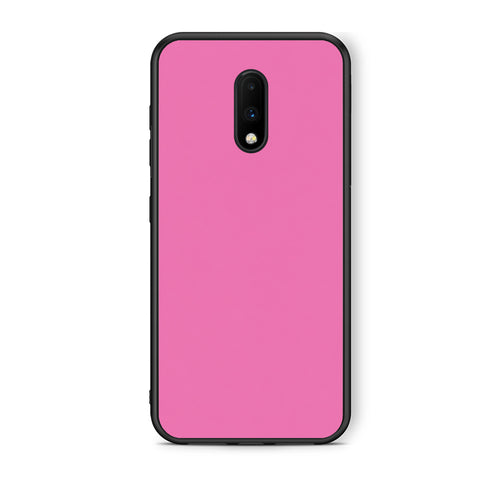 Θήκη OnePlus 7 Rose Pink από τη Smartfits με σχέδιο στο πίσω μέρος και μαύρο περίβλημα | OnePlus 7 Rose Pink case with colorful back and black bezels