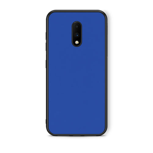 Θήκη OnePlus 7 Royal Blue από τη Smartfits με σχέδιο στο πίσω μέρος και μαύρο περίβλημα | OnePlus 7 Royal Blue case with colorful back and black bezels