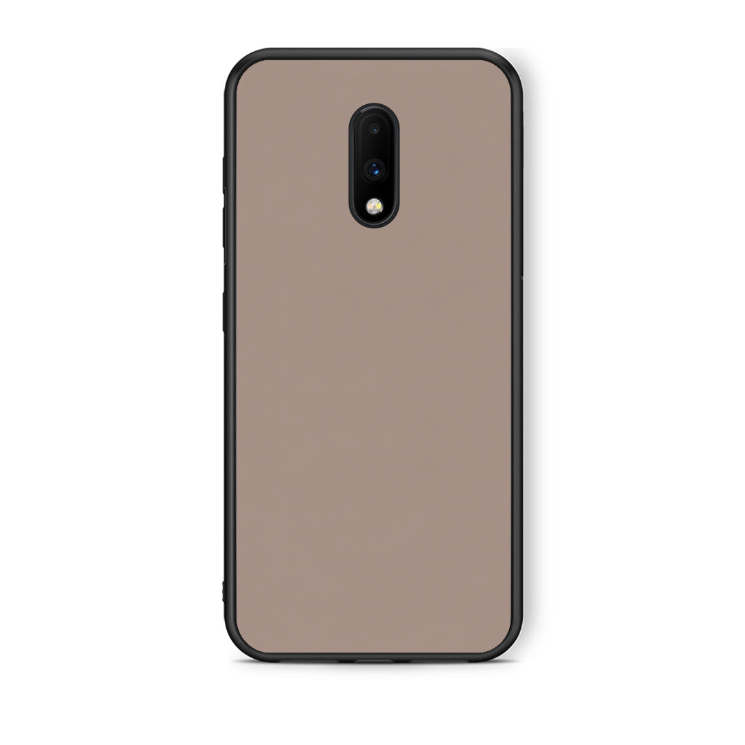 Θήκη OnePlus 7 Warm Taupe από τη Smartfits με σχέδιο στο πίσω μέρος και μαύρο περίβλημα | OnePlus 7 Warm Taupe case with colorful back and black bezels