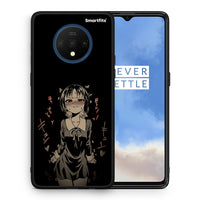 Thumbnail for Θήκη OnePlus 7T Anime Girl από τη Smartfits με σχέδιο στο πίσω μέρος και μαύρο περίβλημα | OnePlus 7T Anime Girl case with colorful back and black bezels