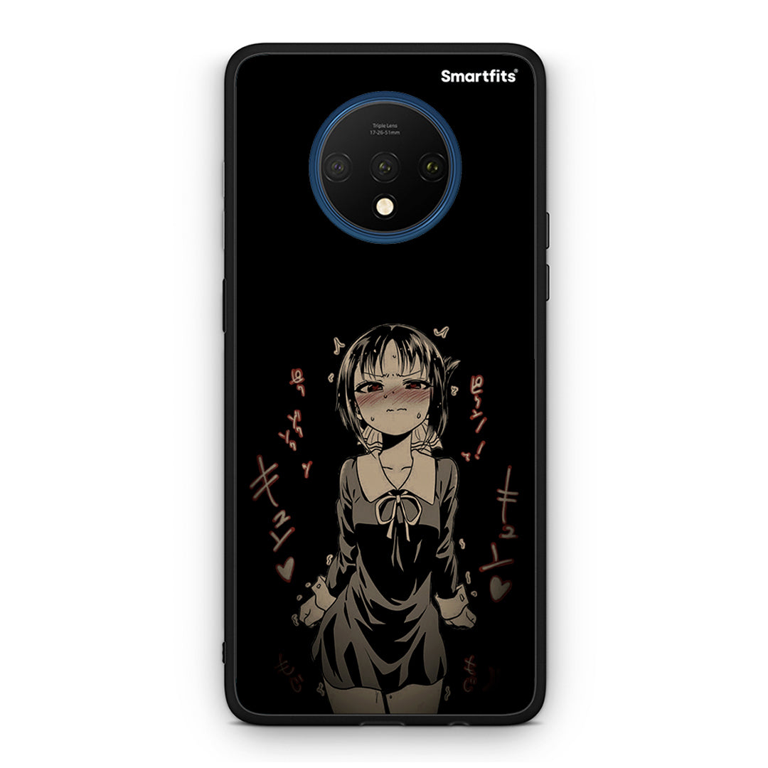 OnePlus 7T Anime Girl θήκη από τη Smartfits με σχέδιο στο πίσω μέρος και μαύρο περίβλημα | Smartphone case with colorful back and black bezels by Smartfits