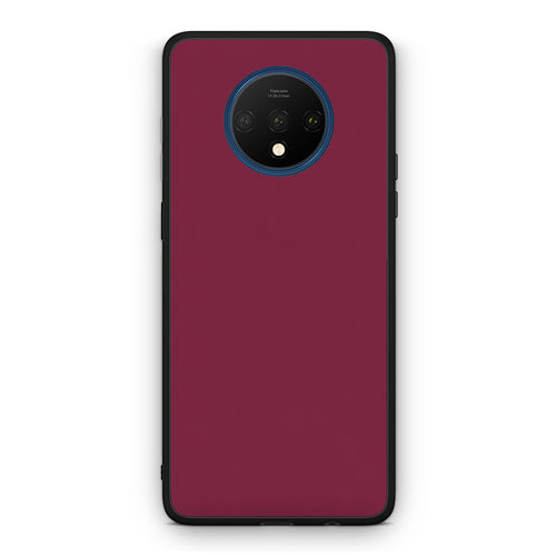 Θήκη OnePlus 7T Burgundy από τη Smartfits με σχέδιο στο πίσω μέρος και μαύρο περίβλημα | OnePlus 7T Burgundy case with colorful back and black bezels