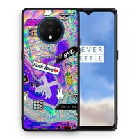 Thumbnail for Θήκη OnePlus 7T Game Over από τη Smartfits με σχέδιο στο πίσω μέρος και μαύρο περίβλημα | OnePlus 7T Game Over case with colorful back and black bezels