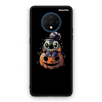 OnePlus 7T Halloween Stitch θήκη από τη Smartfits με σχέδιο στο πίσω μέρος και μαύρο περίβλημα | Smartphone case with colorful back and black bezels by Smartfits