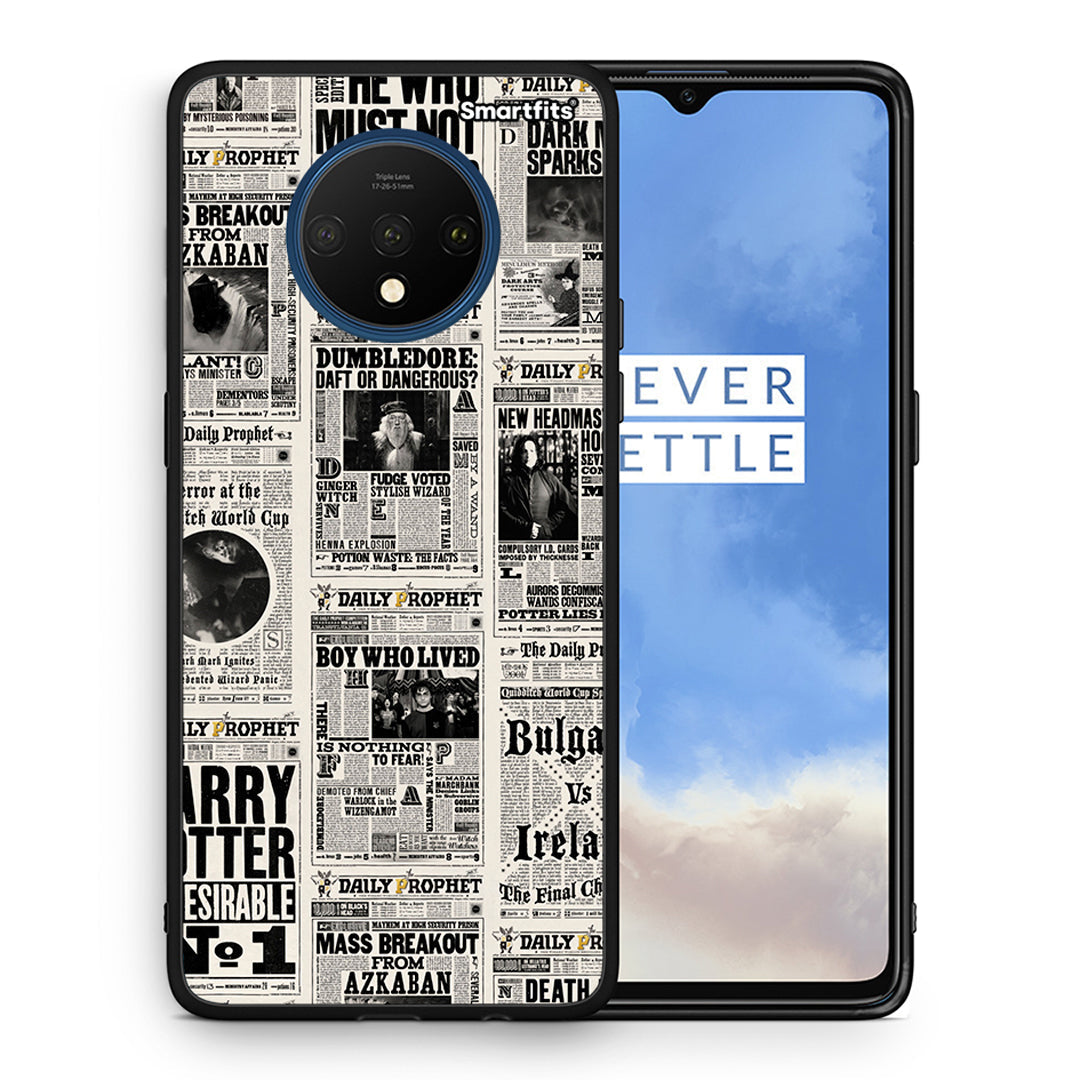 Θήκη OnePlus 7T Harry Paper από τη Smartfits με σχέδιο στο πίσω μέρος και μαύρο περίβλημα | OnePlus 7T Harry Paper case with colorful back and black bezels