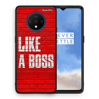 Thumbnail for Θήκη OnePlus 7T Like A Boss από τη Smartfits με σχέδιο στο πίσω μέρος και μαύρο περίβλημα | OnePlus 7T Like A Boss case with colorful back and black bezels