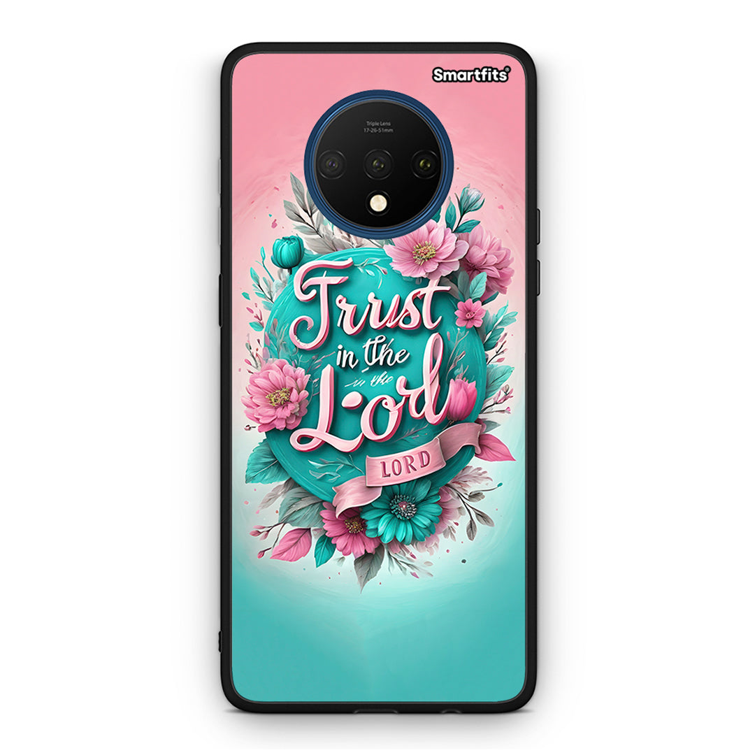 OnePlus 7T Lord Trust θήκη από τη Smartfits με σχέδιο στο πίσω μέρος και μαύρο περίβλημα | Smartphone case with colorful back and black bezels by Smartfits