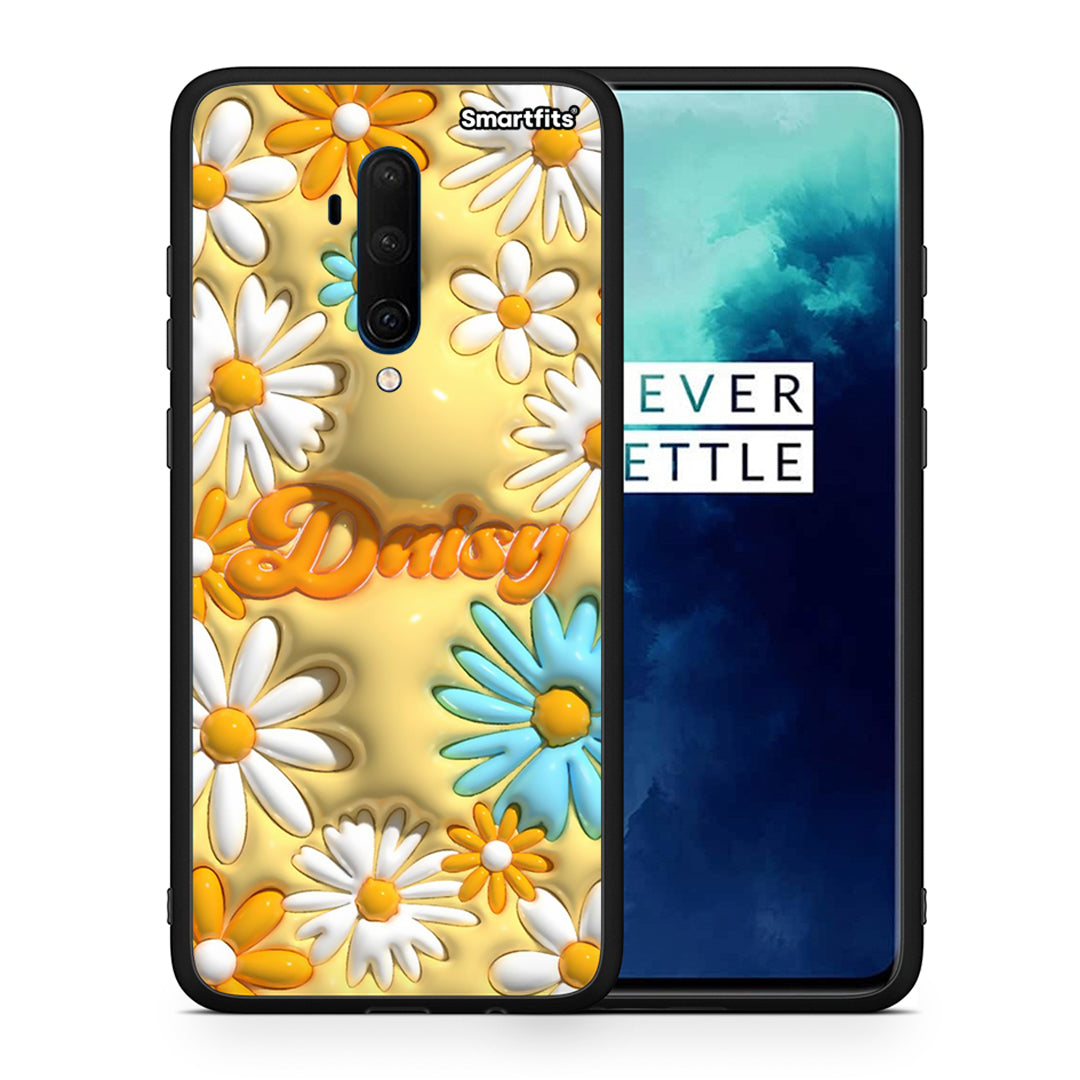 Θήκη OnePlus 7T Pro Bubble Daisies από τη Smartfits με σχέδιο στο πίσω μέρος και μαύρο περίβλημα | OnePlus 7T Pro Bubble Daisies case with colorful back and black bezels