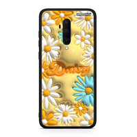 Thumbnail for OnePlus 7T Pro Bubble Daisies θήκη από τη Smartfits με σχέδιο στο πίσω μέρος και μαύρο περίβλημα | Smartphone case with colorful back and black bezels by Smartfits