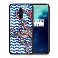 Thumbnail for Θήκη OnePlus 7T Pro Chevron Devilfish από τη Smartfits με σχέδιο στο πίσω μέρος και μαύρο περίβλημα | OnePlus 7T Pro Chevron Devilfish case with colorful back and black bezels