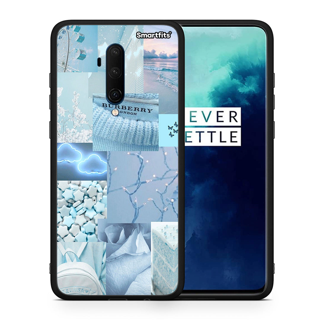 Θήκη OnePlus 7T Pro Ciel Aesthetic Collage από τη Smartfits με σχέδιο στο πίσω μέρος και μαύρο περίβλημα | OnePlus 7T Pro Ciel Aesthetic Collage case with colorful back and black bezels