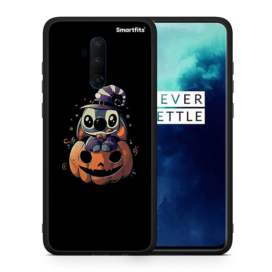 Θήκη OnePlus 7T Pro Halloween Stitch από τη Smartfits με σχέδιο στο πίσω μέρος και μαύρο περίβλημα | OnePlus 7T Pro Halloween Stitch case with colorful back and black bezels