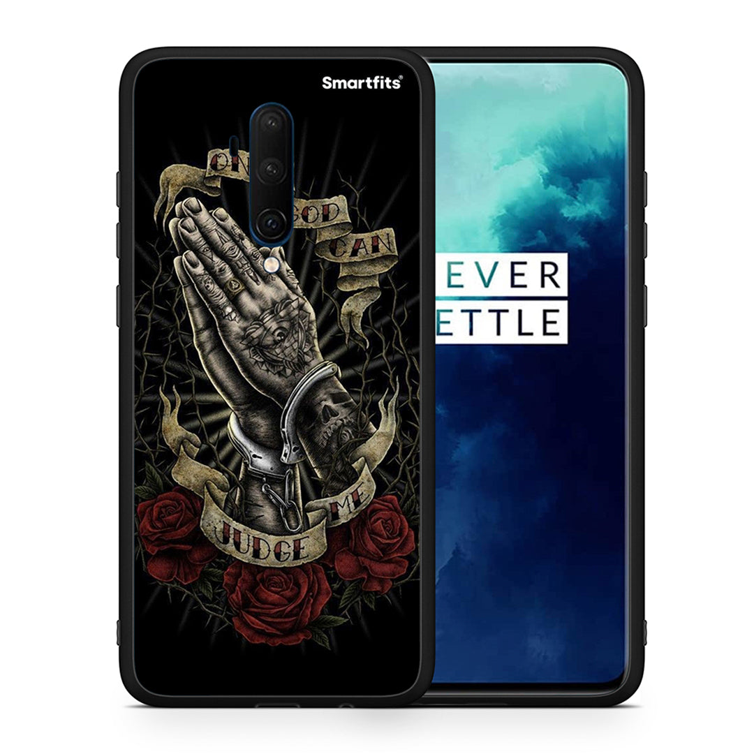 Θήκη OnePlus 7T Pro Judge By God από τη Smartfits με σχέδιο στο πίσω μέρος και μαύρο περίβλημα | OnePlus 7T Pro Judge By God case with colorful back and black bezels