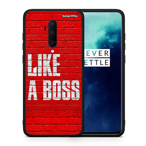 Θήκη OnePlus 7T Pro Like A Boss από τη Smartfits με σχέδιο στο πίσω μέρος και μαύρο περίβλημα | OnePlus 7T Pro Like A Boss case with colorful back and black bezels