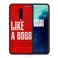 Thumbnail for Θήκη OnePlus 7T Pro Like A Boss από τη Smartfits με σχέδιο στο πίσω μέρος και μαύρο περίβλημα | OnePlus 7T Pro Like A Boss case with colorful back and black bezels