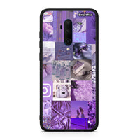 Thumbnail for OnePlus 7T Pro Purple Aesthetic Collage θήκη από τη Smartfits με σχέδιο στο πίσω μέρος και μαύρο περίβλημα | Smartphone case with colorful back and black bezels by Smartfits