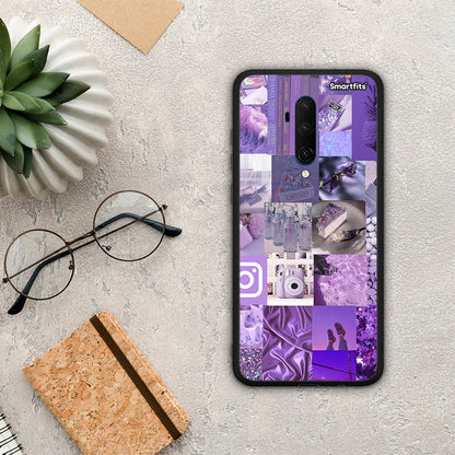 Purple Aesthetic Collage - OnePlus 7T Pro θήκη