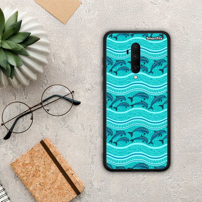 Swimming Dolphins - OnePlus 7T Pro θήκη