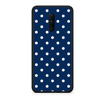 Θήκη OnePlus 7T Pro White Small Polka Dots on Navy από τη Smartfits με σχέδιο στο πίσω μέρος και μαύρο περίβλημα | OnePlus 7T Pro White Small Polka Dots on Navy case with colorful back and black bezels