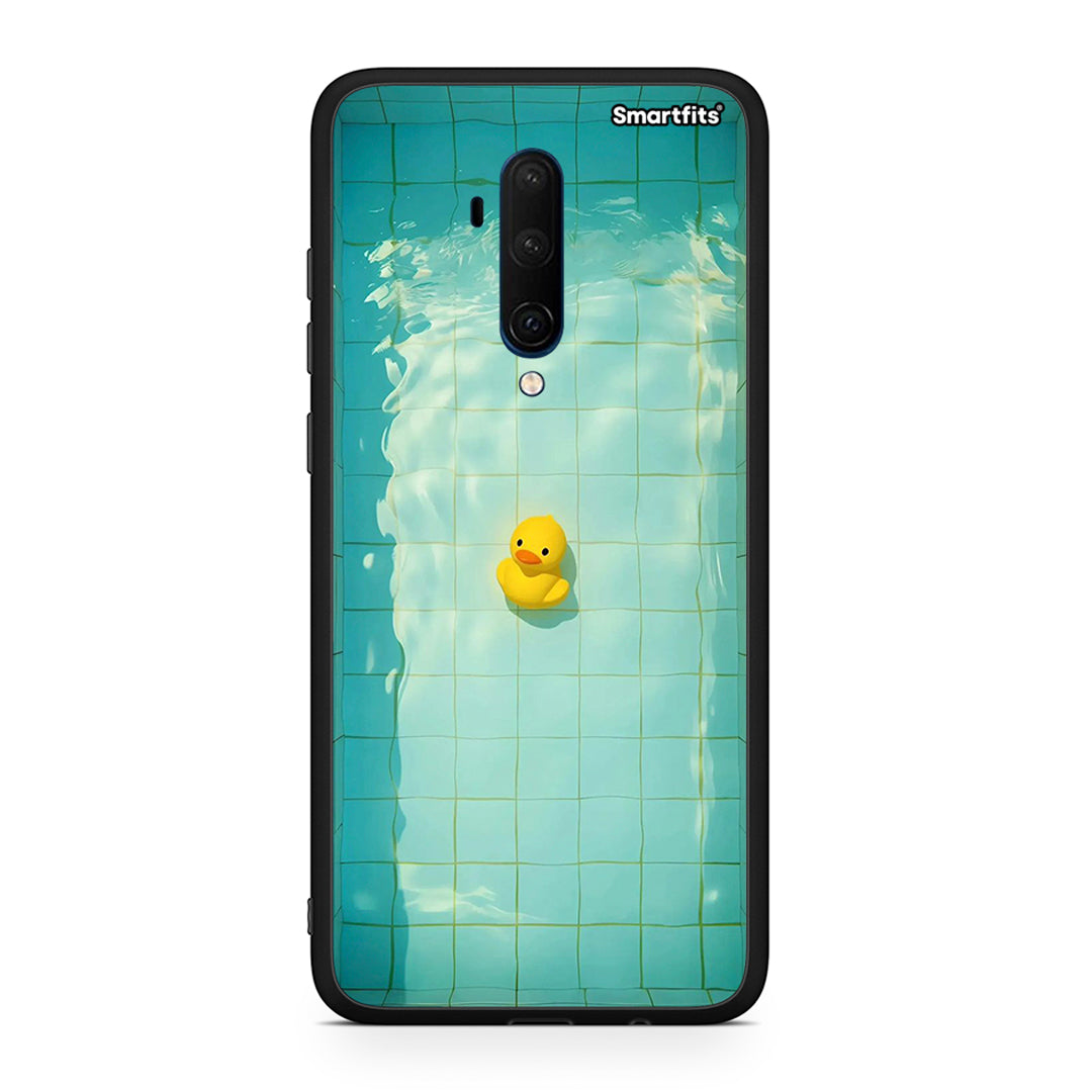 OnePlus 7T Pro Yellow Duck θήκη από τη Smartfits με σχέδιο στο πίσω μέρος και μαύρο περίβλημα | Smartphone case with colorful back and black bezels by Smartfits