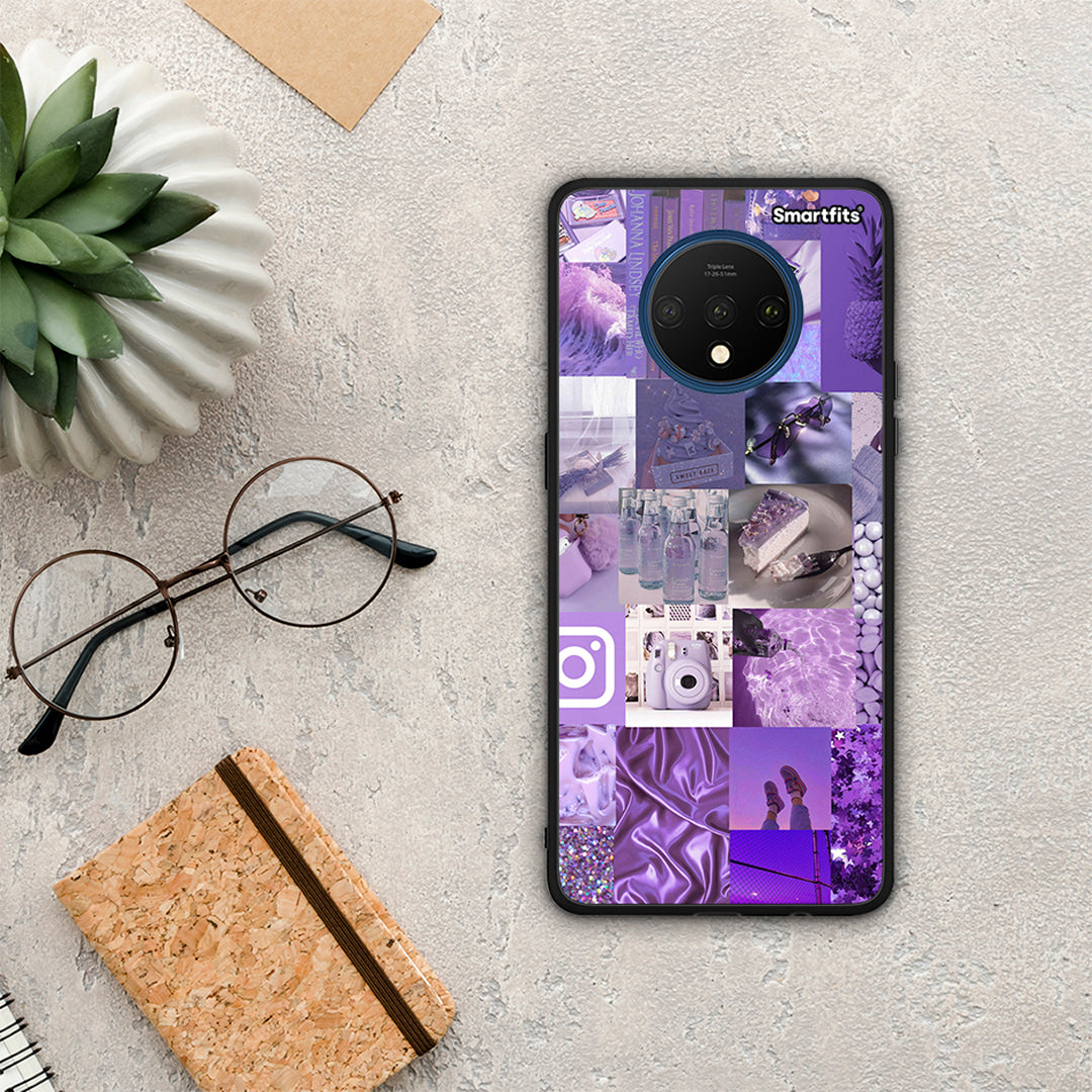 Purple Aesthetic Collage - OnePlus 7T θήκη