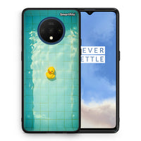 Thumbnail for Θήκη OnePlus 7T Yellow Duck από τη Smartfits με σχέδιο στο πίσω μέρος και μαύρο περίβλημα | OnePlus 7T Yellow Duck case with colorful back and black bezels