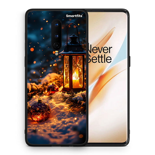 Θήκη OnePlus 8 Christmas Ornaments από τη Smartfits με σχέδιο στο πίσω μέρος και μαύρο περίβλημα | OnePlus 8 Christmas Ornaments case with colorful back and black bezels