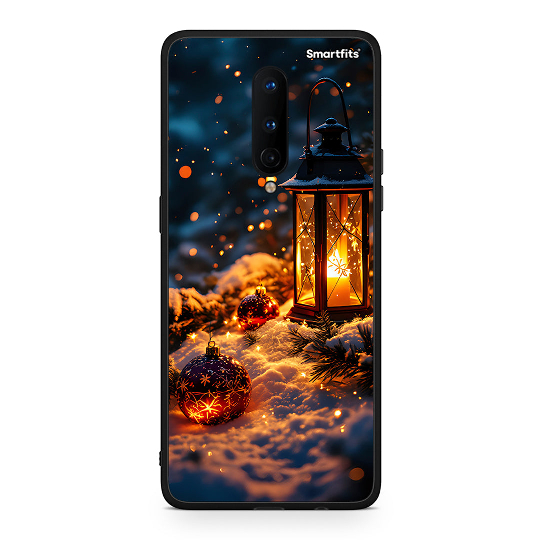 OnePlus 8 Christmas Ornaments θήκη από τη Smartfits με σχέδιο στο πίσω μέρος και μαύρο περίβλημα | Smartphone case with colorful back and black bezels by Smartfits