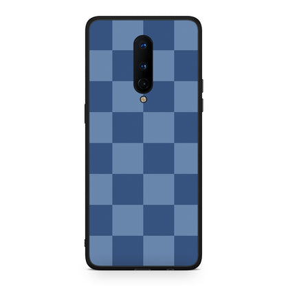 Θήκη OnePlus 8 Denim Blue Checkerboard από τη Smartfits με σχέδιο στο πίσω μέρος και μαύρο περίβλημα | OnePlus 8 Denim Blue Checkerboard case with colorful back and black bezels