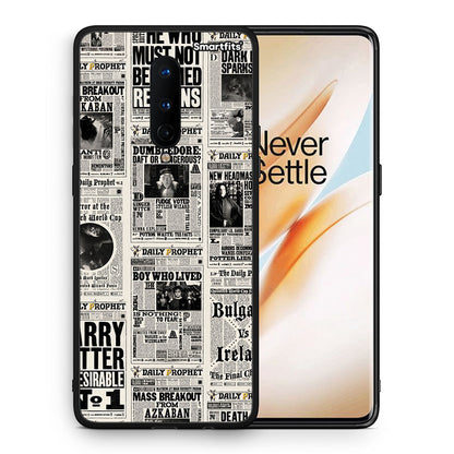 Θήκη OnePlus 8 Harry Paper από τη Smartfits με σχέδιο στο πίσω μέρος και μαύρο περίβλημα | OnePlus 8 Harry Paper case with colorful back and black bezels