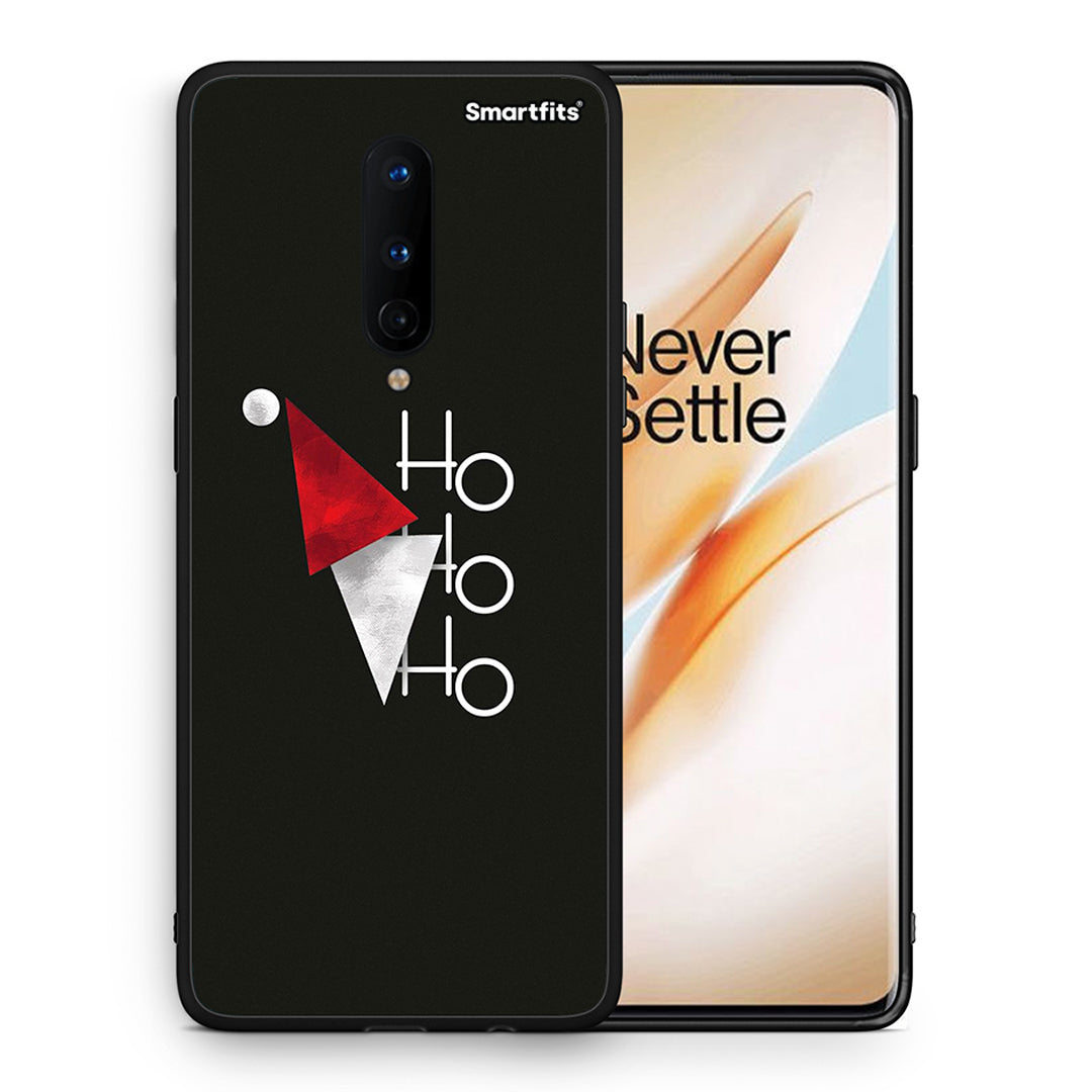 Θήκη OnePlus 8 Minimal Christmas από τη Smartfits με σχέδιο στο πίσω μέρος και μαύρο περίβλημα | OnePlus 8 Minimal Christmas case with colorful back and black bezels