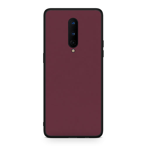Θήκη OnePlus 8 Muted Burgundy από τη Smartfits με σχέδιο στο πίσω μέρος και μαύρο περίβλημα | OnePlus 8 Muted Burgundy case with colorful back and black bezels