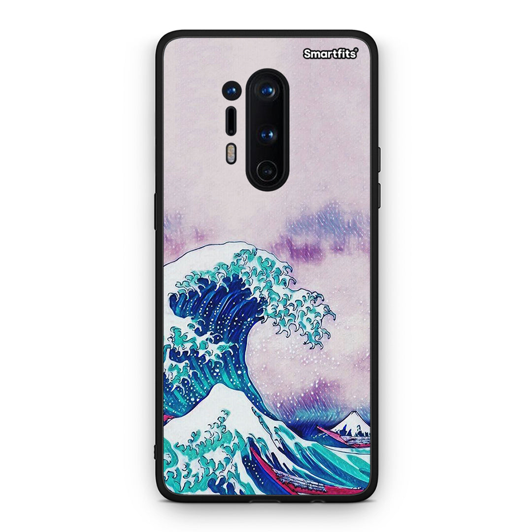 OnePlus 8 Pro Blue Waves θήκη από τη Smartfits με σχέδιο στο πίσω μέρος και μαύρο περίβλημα | Smartphone case with colorful back and black bezels by Smartfits
