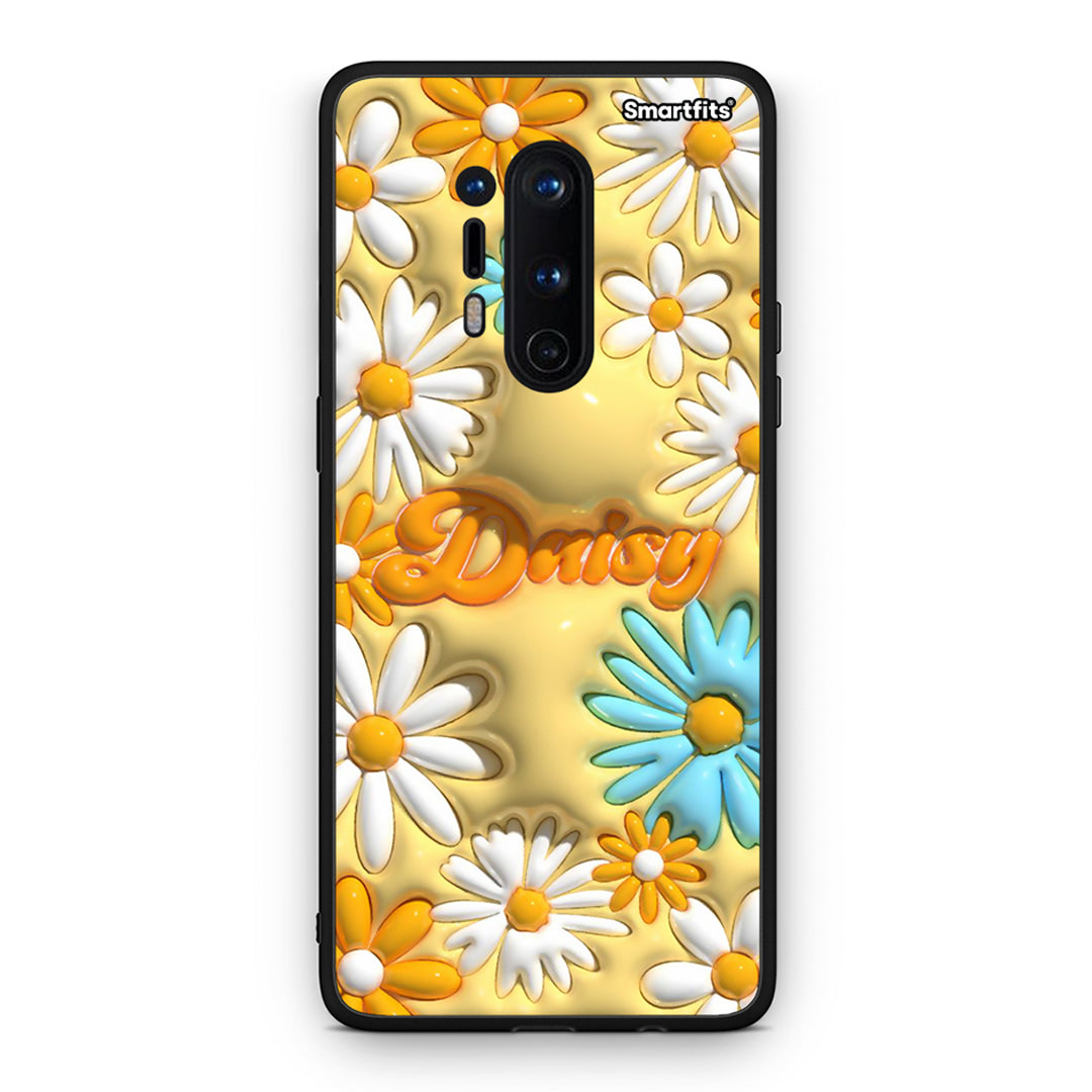 OnePlus 8 Pro Bubble Daisies θήκη από τη Smartfits με σχέδιο στο πίσω μέρος και μαύρο περίβλημα | Smartphone case with colorful back and black bezels by Smartfits