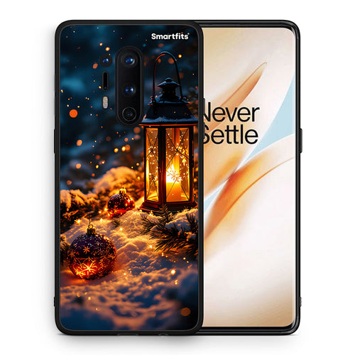 Θήκη OnePlus 8 Pro Christmas Ornaments από τη Smartfits με σχέδιο στο πίσω μέρος και μαύρο περίβλημα | OnePlus 8 Pro Christmas Ornaments case with colorful back and black bezels