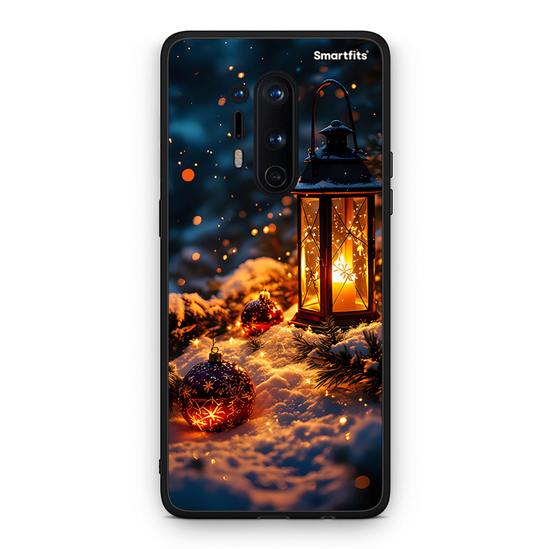OnePlus 8 Pro Christmas Ornaments θήκη από τη Smartfits με σχέδιο στο πίσω μέρος και μαύρο περίβλημα | Smartphone case with colorful back and black bezels by Smartfits