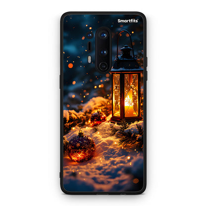 OnePlus 8 Pro Christmas Ornaments θήκη από τη Smartfits με σχέδιο στο πίσω μέρος και μαύρο περίβλημα | Smartphone case with colorful back and black bezels by Smartfits