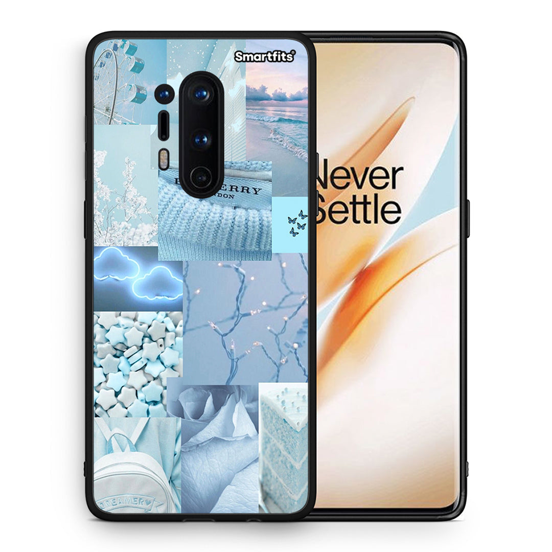Θήκη OnePlus 8 Pro Ciel Aesthetic Collage από τη Smartfits με σχέδιο στο πίσω μέρος και μαύρο περίβλημα | OnePlus 8 Pro Ciel Aesthetic Collage case with colorful back and black bezels