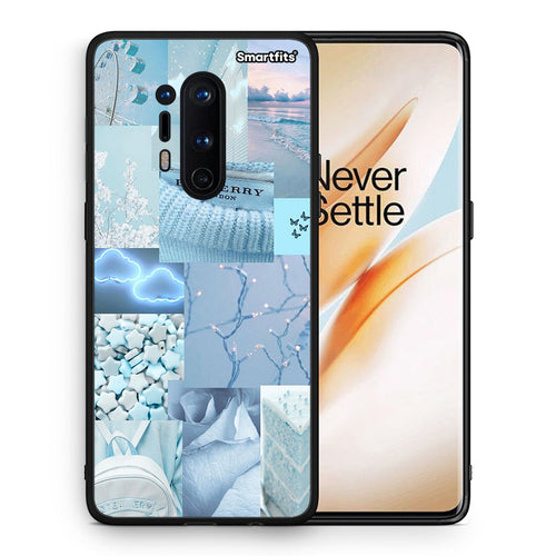 Θήκη OnePlus 8 Pro Ciel Aesthetic Collage από τη Smartfits με σχέδιο στο πίσω μέρος και μαύρο περίβλημα | OnePlus 8 Pro Ciel Aesthetic Collage case with colorful back and black bezels