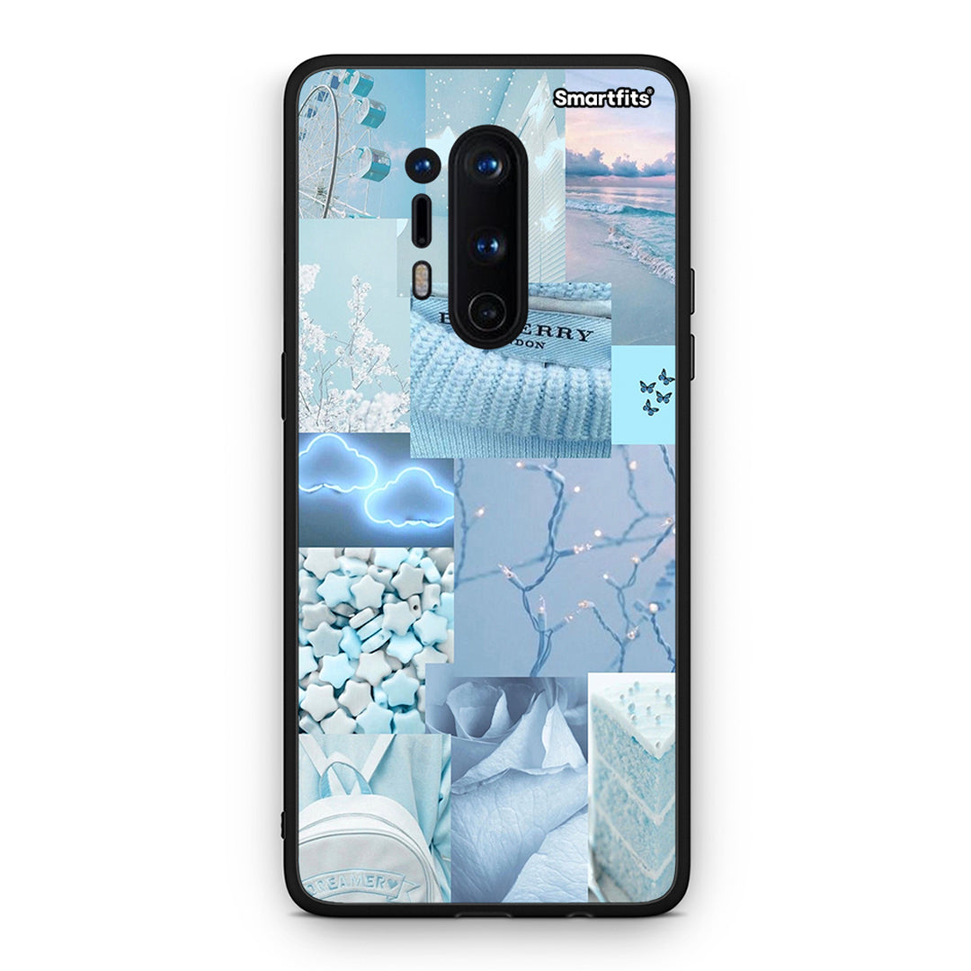 OnePlus 8 Pro Ciel Aesthetic Collage θήκη από τη Smartfits με σχέδιο στο πίσω μέρος και μαύρο περίβλημα | Smartphone case with colorful back and black bezels by Smartfits