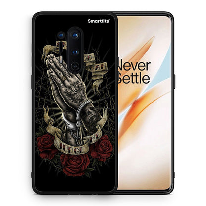 Θήκη OnePlus 8 Pro Judge By God από τη Smartfits με σχέδιο στο πίσω μέρος και μαύρο περίβλημα | OnePlus 8 Pro Judge By God case with colorful back and black bezels